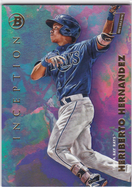 2021 Bowman Inception #69 Heriberto Hernandez Initiation Tampa Bay Rays