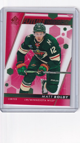 2022-23 Upper Deck SP Authentic Red #101 Matt Boldy - Minnesota Wild