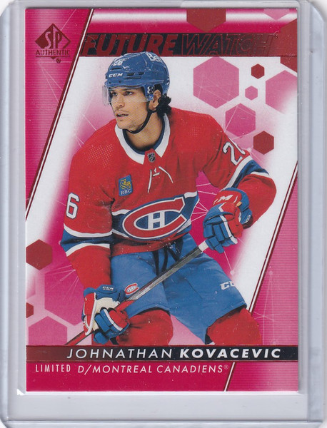 2022-23 Upper Deck SP Authentic Red #168 Johnathan Kovacevic Montreal Canadiens