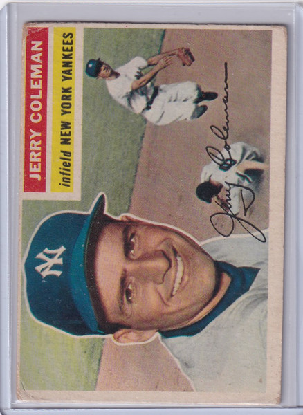 1956 Topps #316 Jerry Coleman - New York Yankees