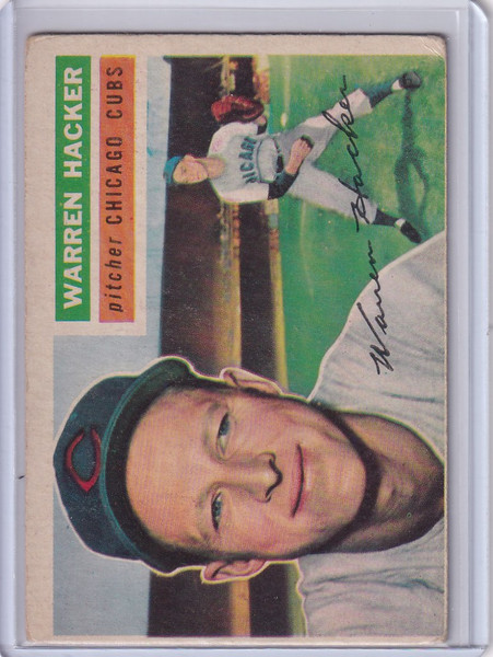 1956 Topps #282 Warren Hacker - Chicago Cubs