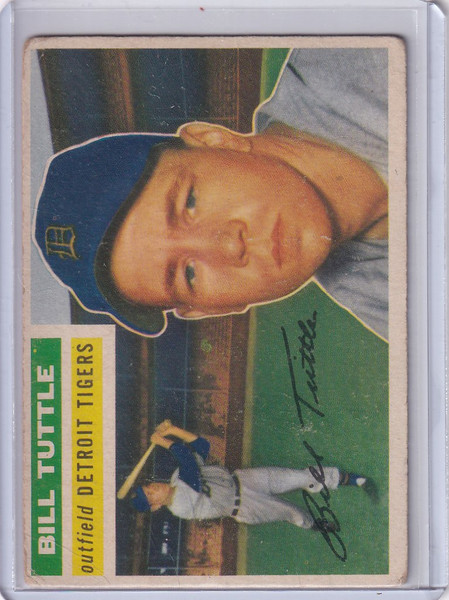 1956 Topps #203 Bill Tuttle - Detroit Tigers