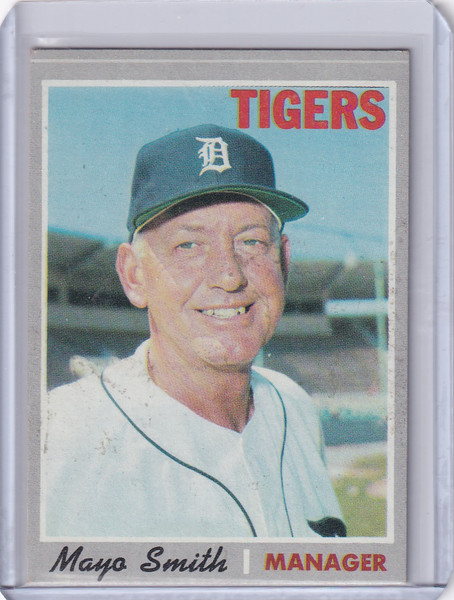 1970 Topps Baseball #313 Mayo Smith - Detroit Tigers
