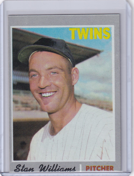 1970 Topps Baseball #353 Stan Williams - Minnesota Twins