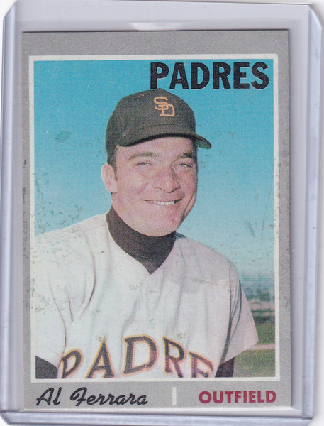1970 Topps Baseball #345 Al Ferrara - San Diego Padres