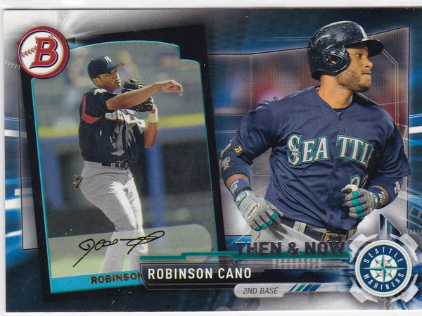 2017  Topps Bowman Then & Now #17 Robinson Cano Seattle Mariners