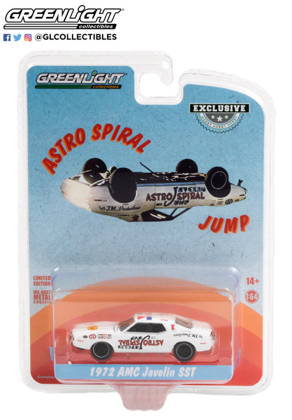 Greenlight 1:64 Astro Spiral Jump 1972 AMC Javelin SST Hobby Exclusive