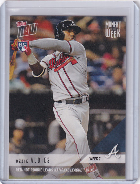 2018 Topps Now Moment of the Week #7 Ozzie Albies - Atlanta Braves