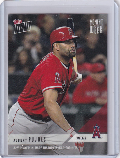 2018 Topps Now Moment of the Week #5 Albert Pujols - Angels