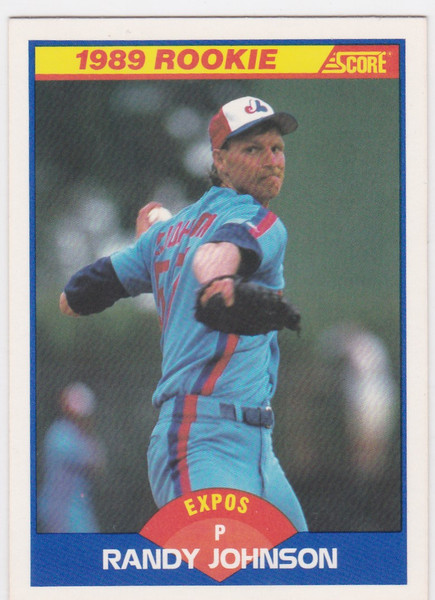 1989 Score #645 Randy Johnson Rookioe RC Montreal Expos