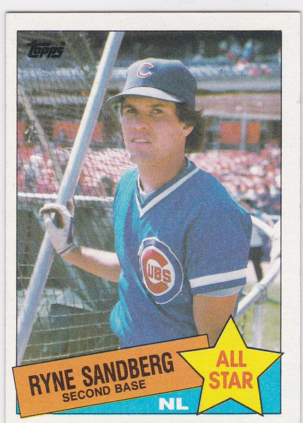 1985 Topps #713 Ryne Sandberg Chicago Cubs