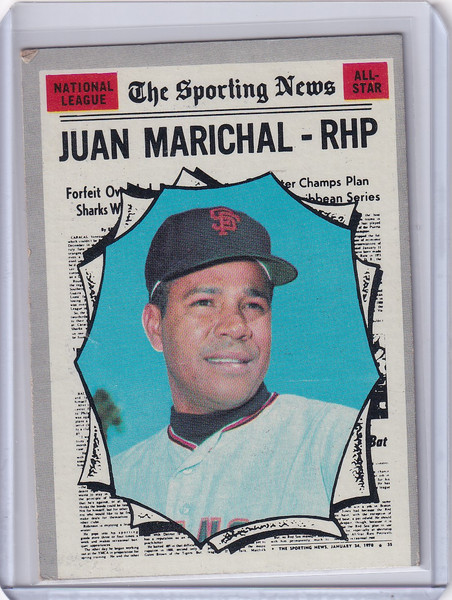 1970 Topps Baseball #466 Juan Marichal - San Francisco Giants AS