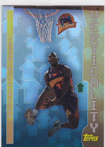 2002-03 Topps #V6 Jason Richardson Vertically insert Golden State Warriors