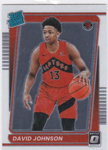 2021-22 Panini Donruss Optic #193 David Johnson Rated Rookie Toronto Raptors