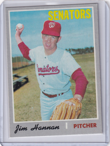 1970 Topps Baseball #697 Jim Hannan - Washington Senators
