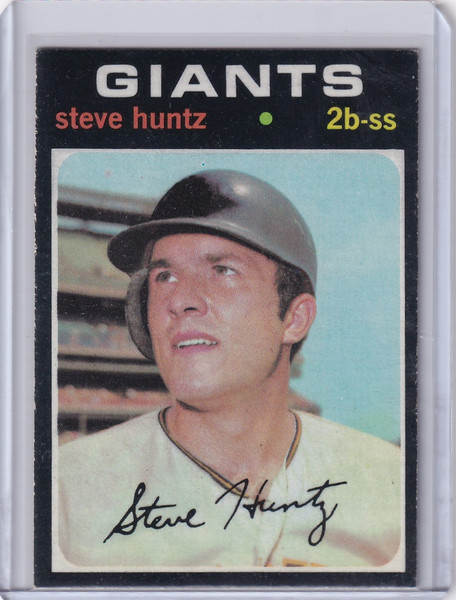 1971 Topps Baseball #486 Steve Huntz - San Francisco Giants