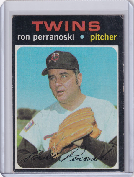 1971 Topps Baseball #475 Ron Perranoski - Minnesota Twins