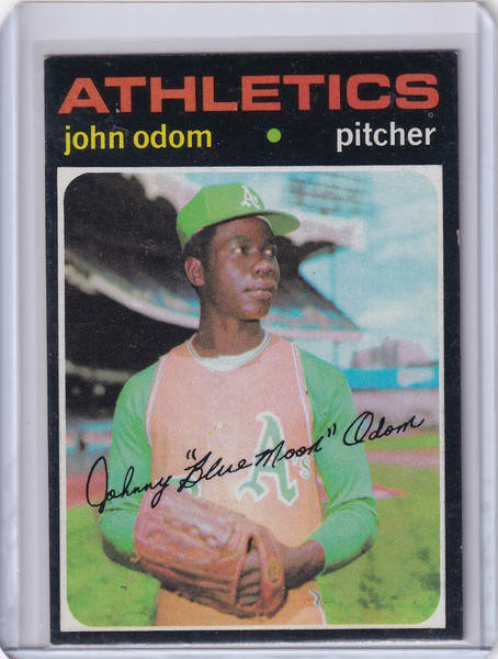 1971 Topps Baseball #523 Johnny Odom - Oakland Athletics