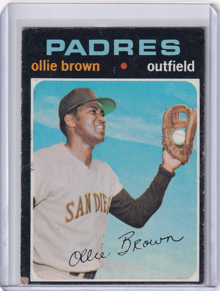 1971 Topps Baseball #505 Ollie Brown - San Diego Padres