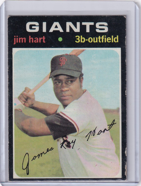 1971 Topps Baseball #461 Jim Hart - San Francisco Giants