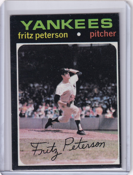 1971 Topps Baseball #460 Fritz Peterson - New York Yankees