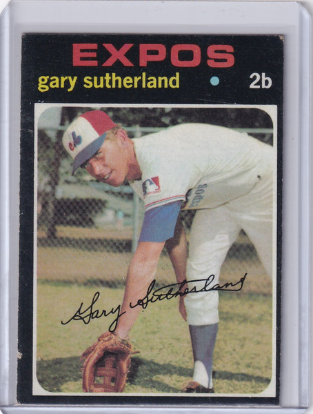 1971 Topps Baseball #434 Gary Sutherland - Montreal Expos