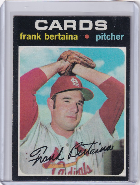 1971 Topps Baseball #422 Frank Bertaina - St. Louis Cardinals