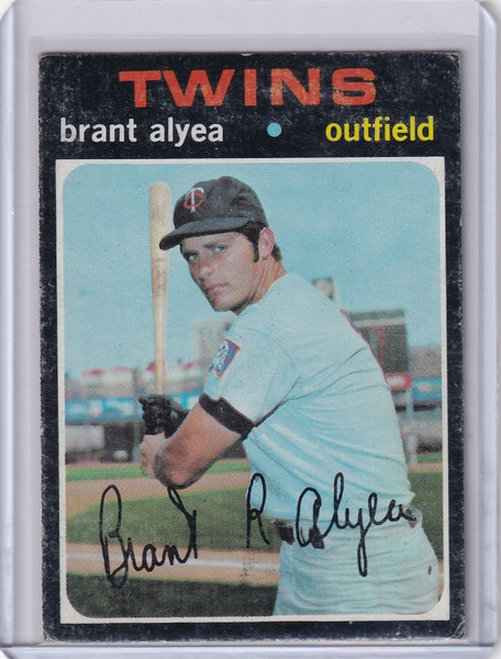 1971 Topps Baseball #449 Brant Alyea - Minnesota Twins