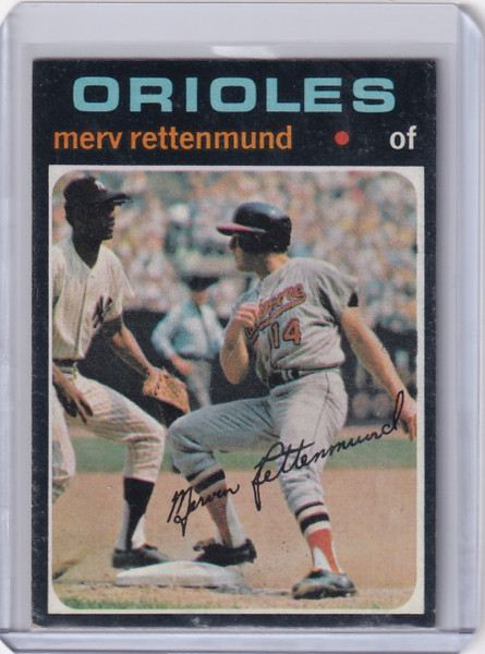 1971 Topps Baseball #393 Merv Rettenmund - Baltimore Orioles