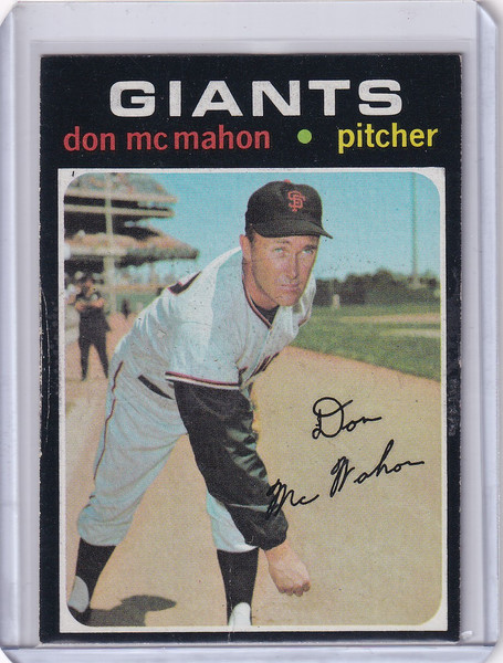 1971 Topps Baseball #354 Don McMahon - San Francisco Giants