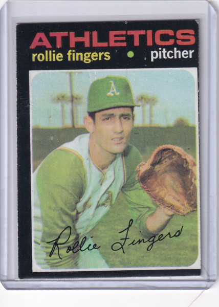 1971 Topps Baseball #384 Rollie Fingers - Oakland Athletics