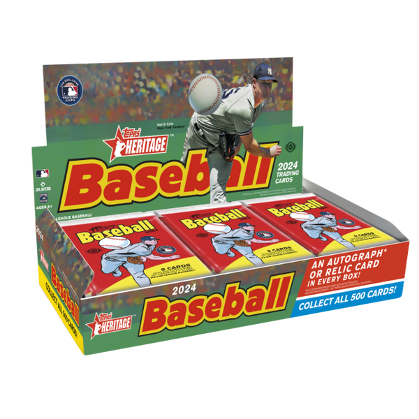 2024 Topps Heritage Baseball Hobby Case 12 Boxes