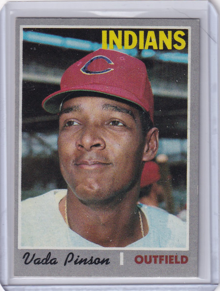 1970 Topps Baseball #445 Vada Pinson - Cleveland Indians