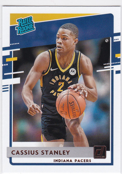 2020-21 Panini Donruss #225 Cassius Stanley RC Indiana Pacers