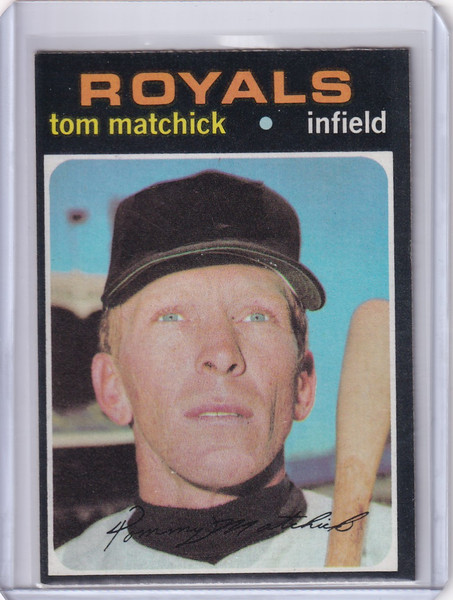 1971 Topps Baseball #321 Tom Matchick - Kansas City Royals