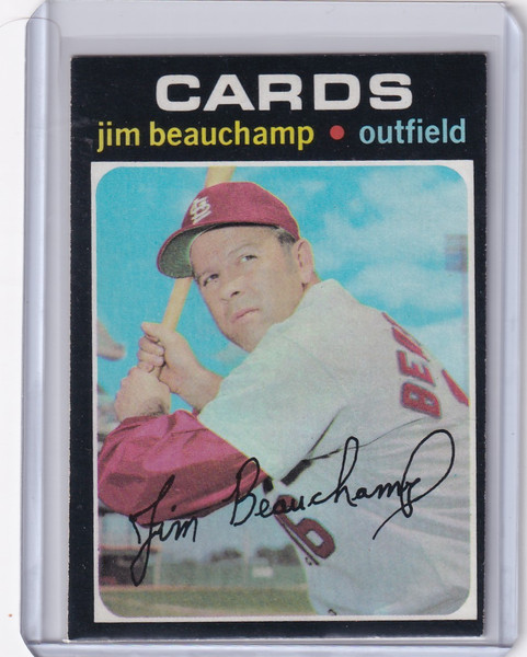 1971 Topps Baseball #322 Jim Beauchamp - St. Louis Cardinals