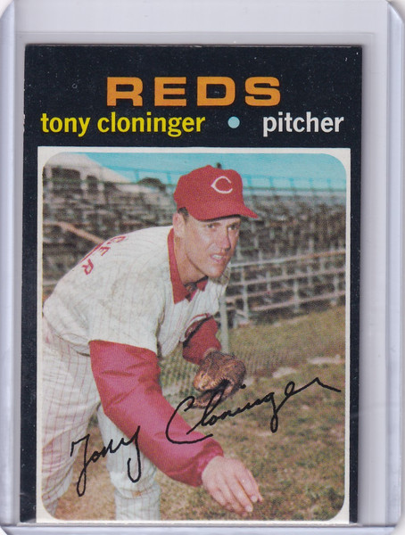 1971 Topps Baseball #218 Tony Cloninger - Cincinnati Reds