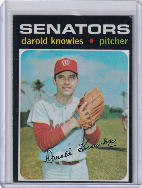 1971 Topps Baseball #261 Darold Knowles - Washington Senators