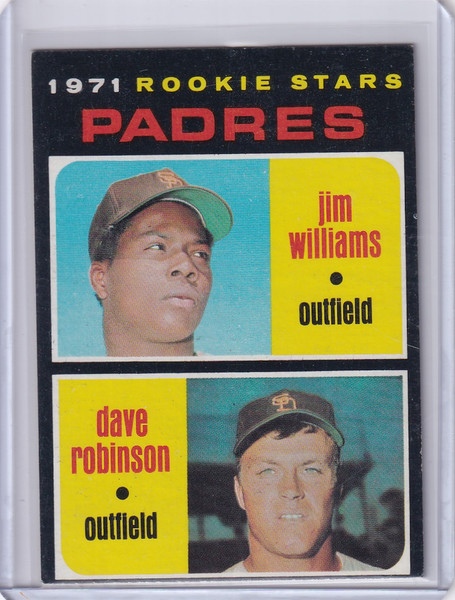 1971 Topps Baseball #262 Padres Rookies - Jim Williams / Dave Robinson RC