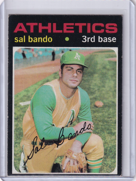 1971 Topps Baseball #285 Sal Bando - Oakland Athletics
