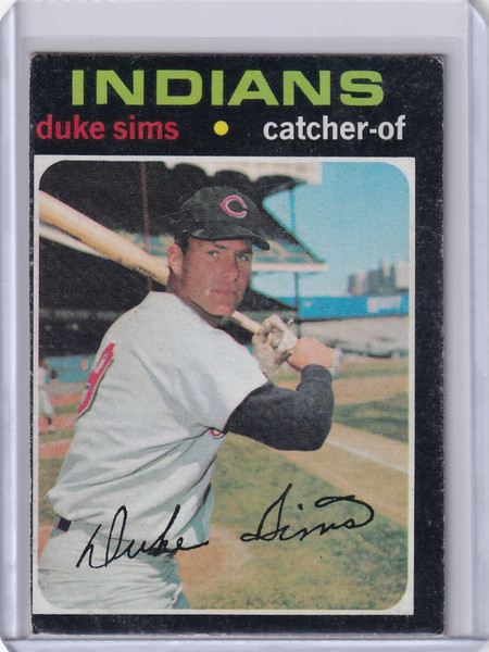 1971 Topps Baseball #172 Duke Sims - Cleveland Indians