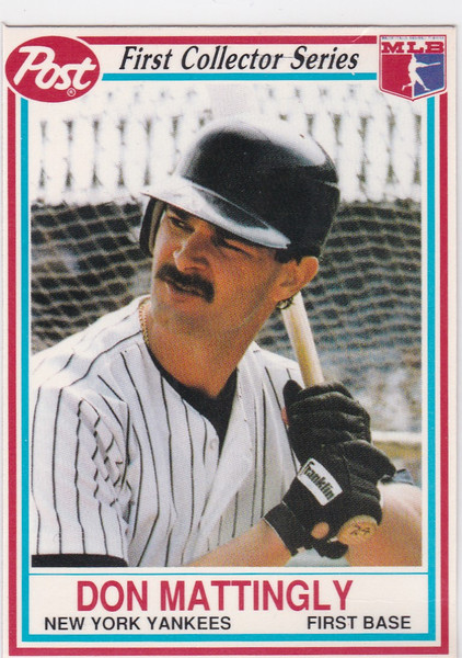 1990 Post Cereal #1 Don Mattingly New York Yankees