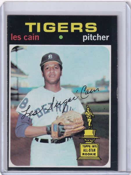 1971 Topps Baseball #101 Les Cain - Detroit Tigers