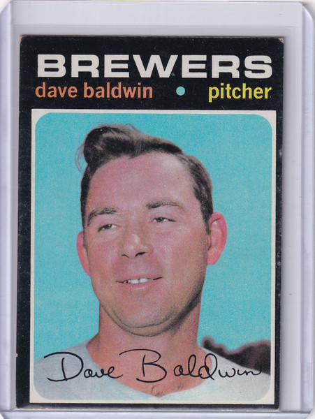 1971 Topps Baseball #48 Dave Baldwin - Milwaukee Brewers