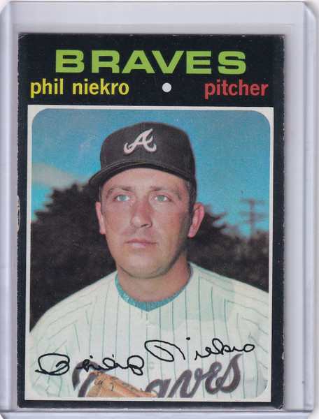 1971 Topps Baseball #30 Phil Niekro - Atlanta Braves