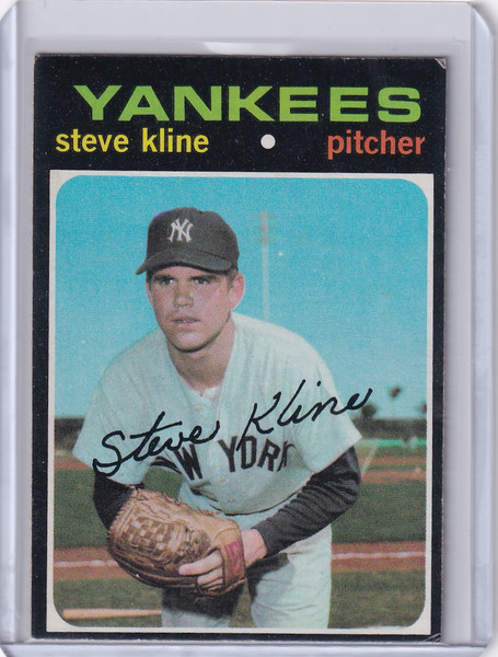 1971 Topps Baseball #51 Steve Kline RC - New York Yankees RC