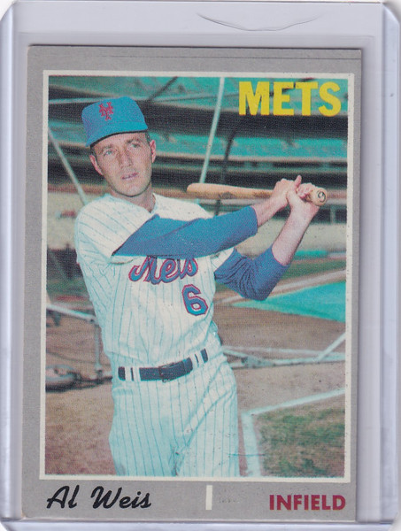 1970 Topps Baseball #498 Al Weis - New York Mets