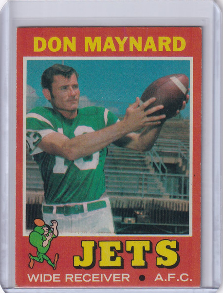 1971 Topps Football #19 Don Maynard - New York Jets