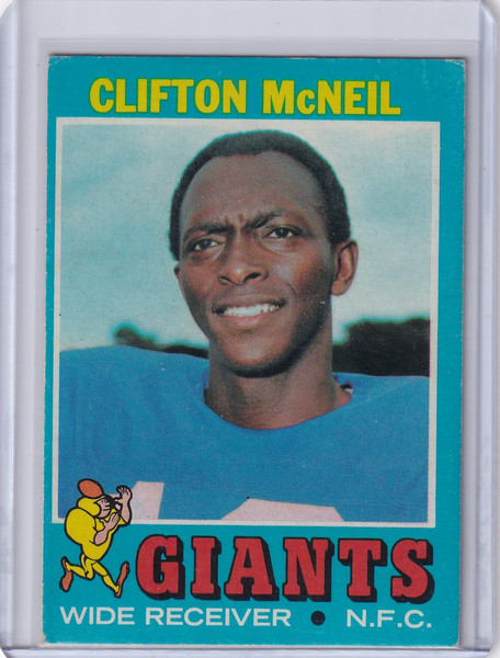 1971 Topps Football #15 Clifton McNeil - New York Giants