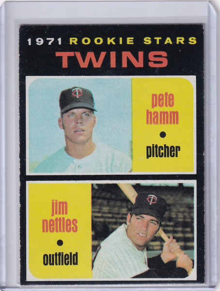 1971 Topps Baseball #74 Twins Rookies - Pete Hamm / Jim Nettles RC